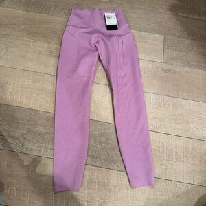 NIKE GO DRI FIT WOMENS PURPLE XS LEGGINGS HIGH RISE FIRM SUPPORT 7/8